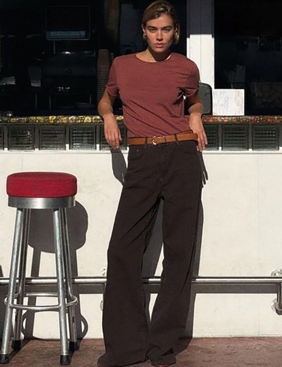 Kotty Women Jean High-Rise Wide Leg Stretchable Jeans