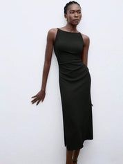 Kotty Boat Neck Bodycon Midi Dress