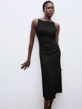 Kotty Boat Neck Bodycon Midi Dress