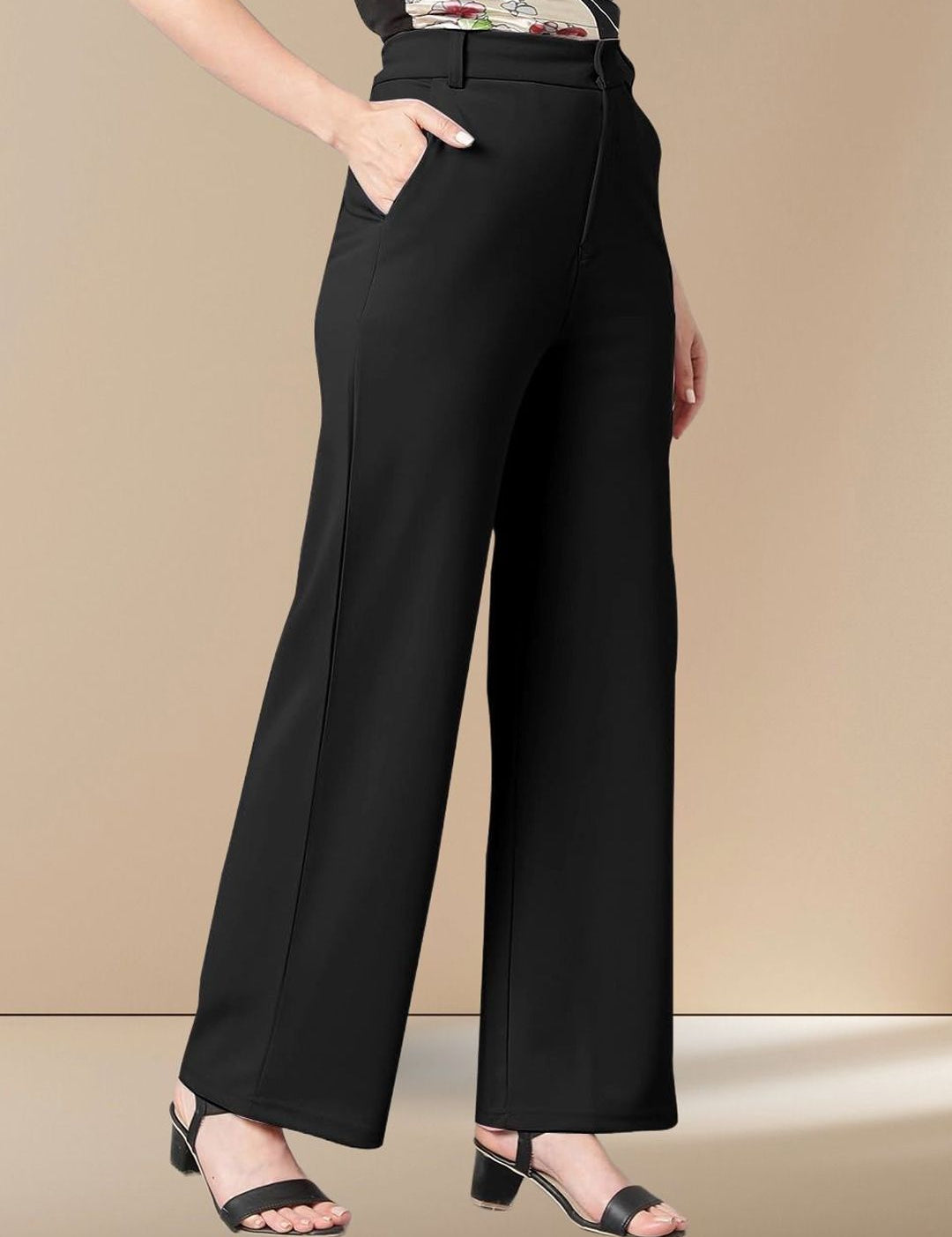 Kotty Women Straight Fit High-Rise Trousers