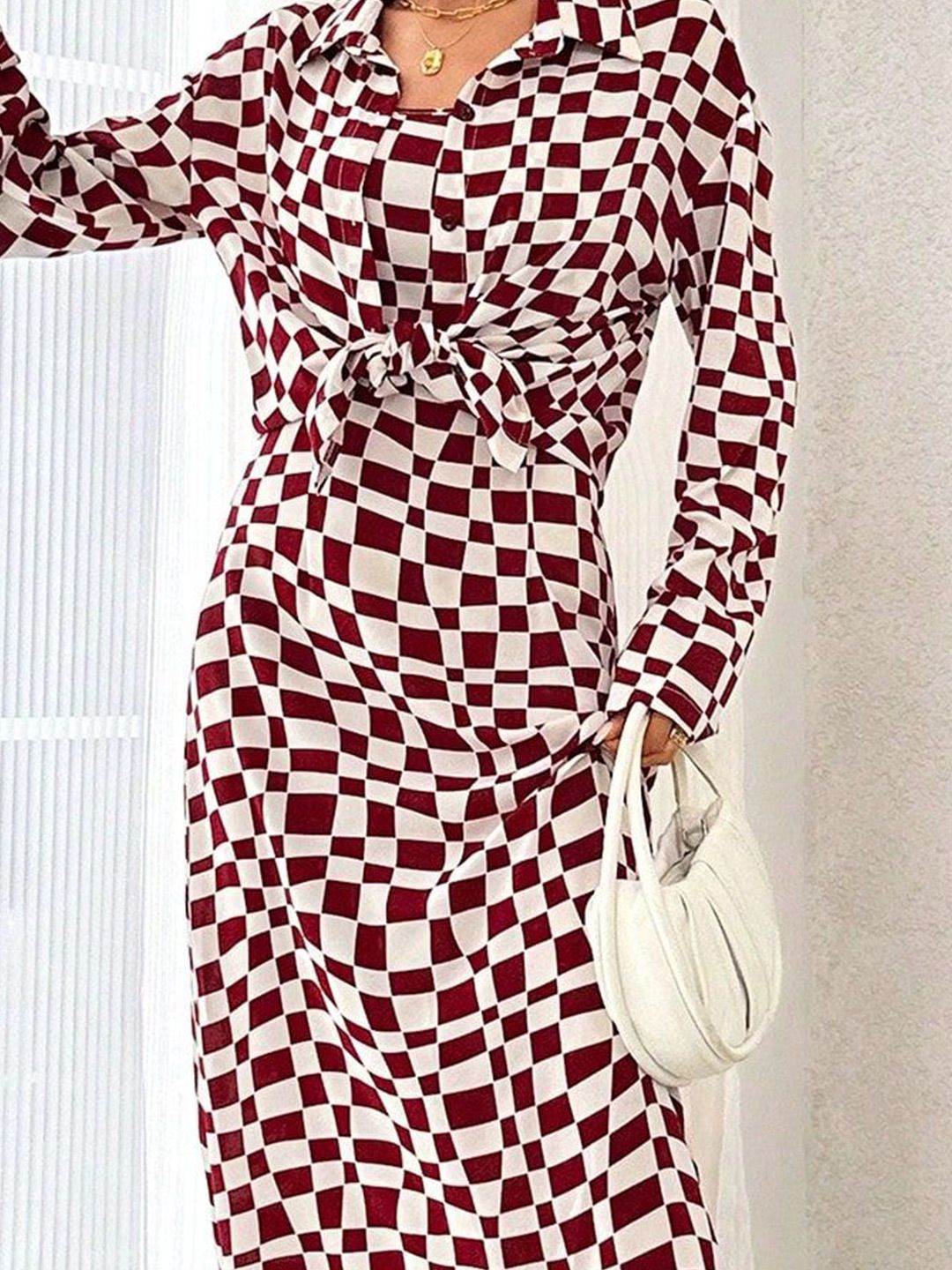 Kotty Printed Crepe A-Line Maxi Dress With a Jacket 