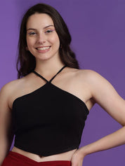 Kotty Women Solid Shoulder Straps Top