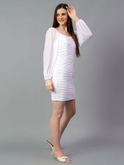 Kotty Women Bishop Sleeve Sheath Dress