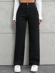 Kotty Women Comfort Straight Fit High-Rise Stretchable Jeans