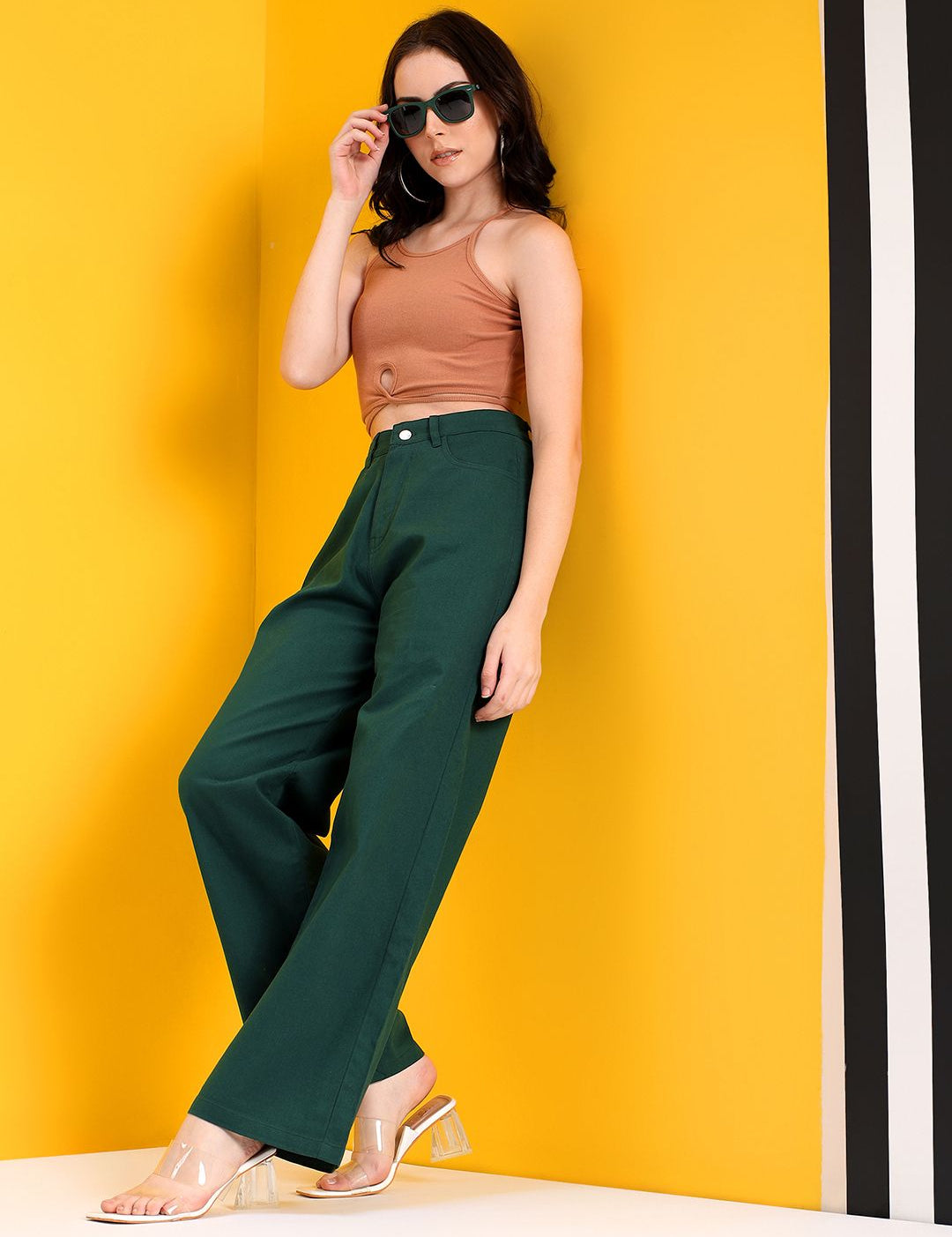 Kotty Women Jean Straight Fit High-Rise Stretchable Jeans