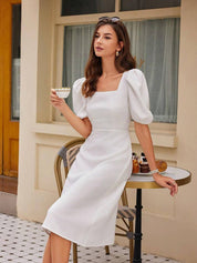 Kotty Square Neck Sheath Dress