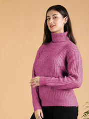 Kotty Women Cotton Turtle Neck Pullover Sweaters