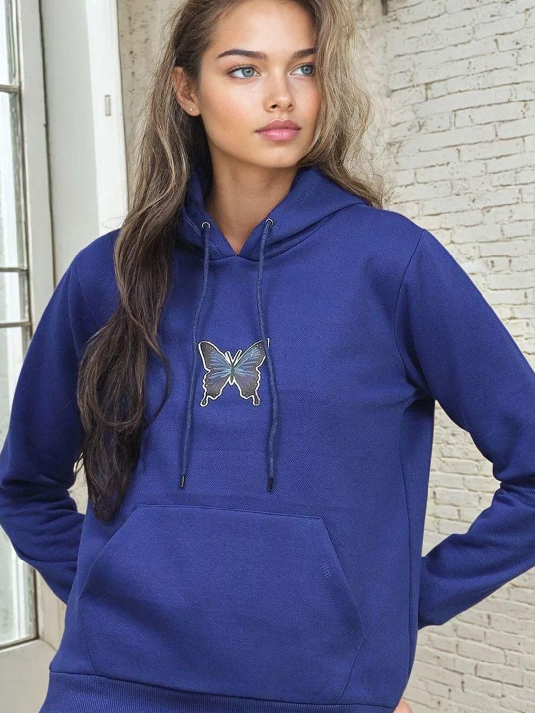 Kotty Women Graphic Printed Full Sleeve Hooded Sweatshirt