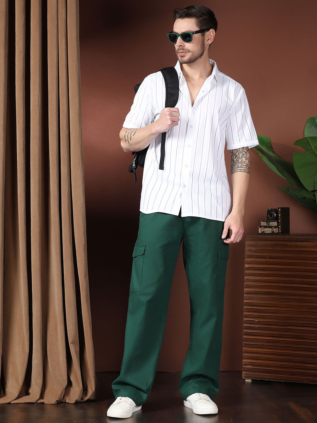 Kotty Men Relaxed Easy Wash Cargos Trousers