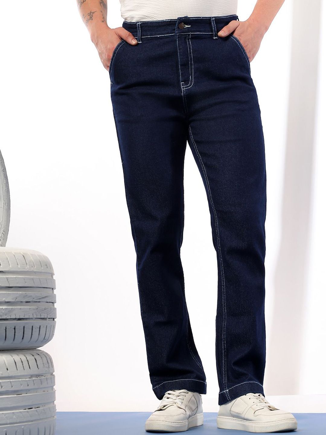 Kotty Men Comfort Regular Fit Mid-Rise Stretchable Jeans