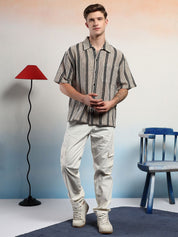 Kotty Men Striped Casual Shirt