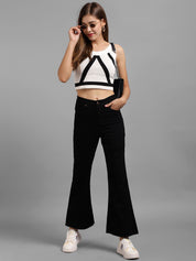 Kotty Women Flared High-Rise Stretchable Jeans