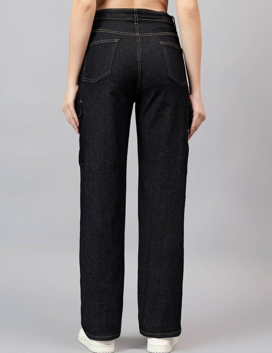 Kotty Women Straight Fit High-Rise Stretchable Regular Jeans