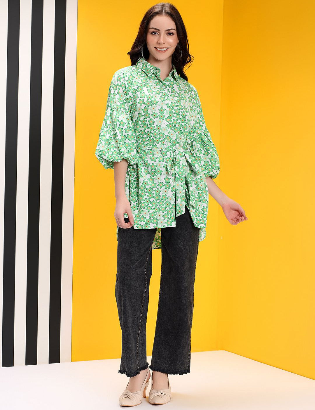 Kotty Women Floral Printed Fit & Flare Mini Dress