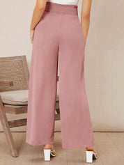 Kotty Women Wide Leg High-Rise Easy Wash Pleated Trousers