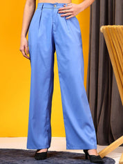 Kotty Women Relaxed Straight Leg High-Rise Trousers