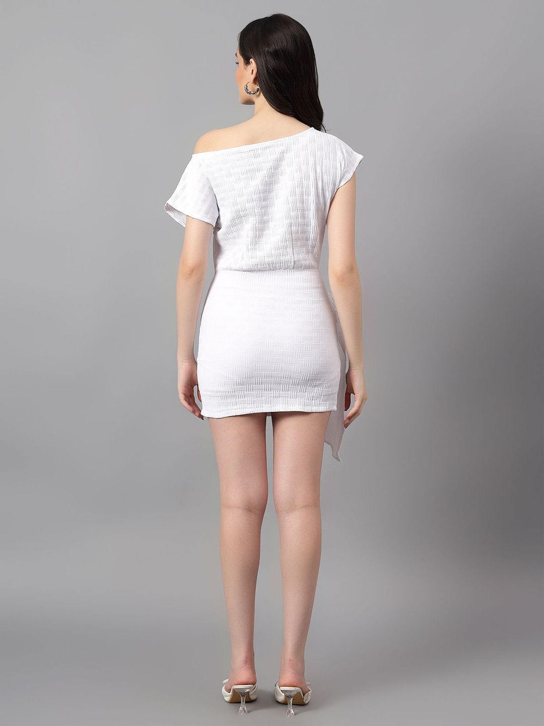 Kotty One Shoulder Sheath Kotty Women Mini Dress