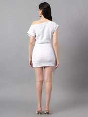 Kotty One Shoulder Sheath Kotty Women Mini Dress
