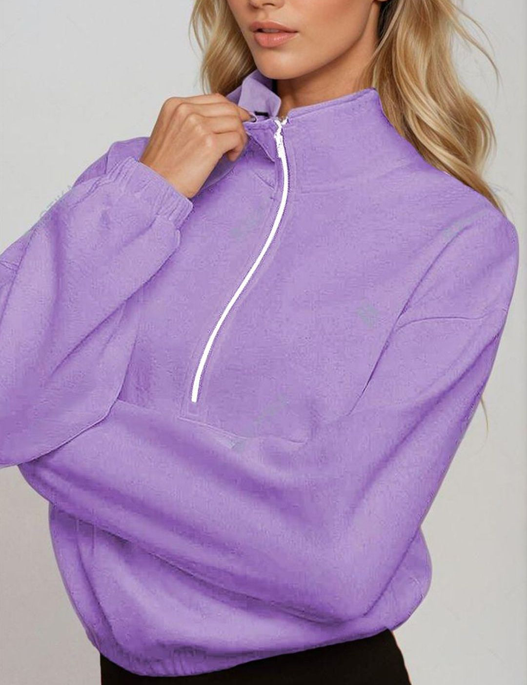 Kotty Women Turtle Neck Long Sleeves Sweatshirt