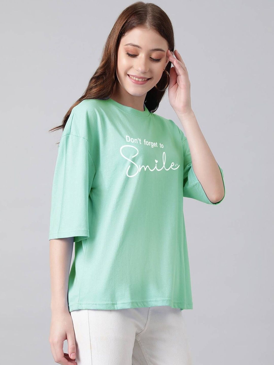 Kotty Women Typography Printed T-shirt