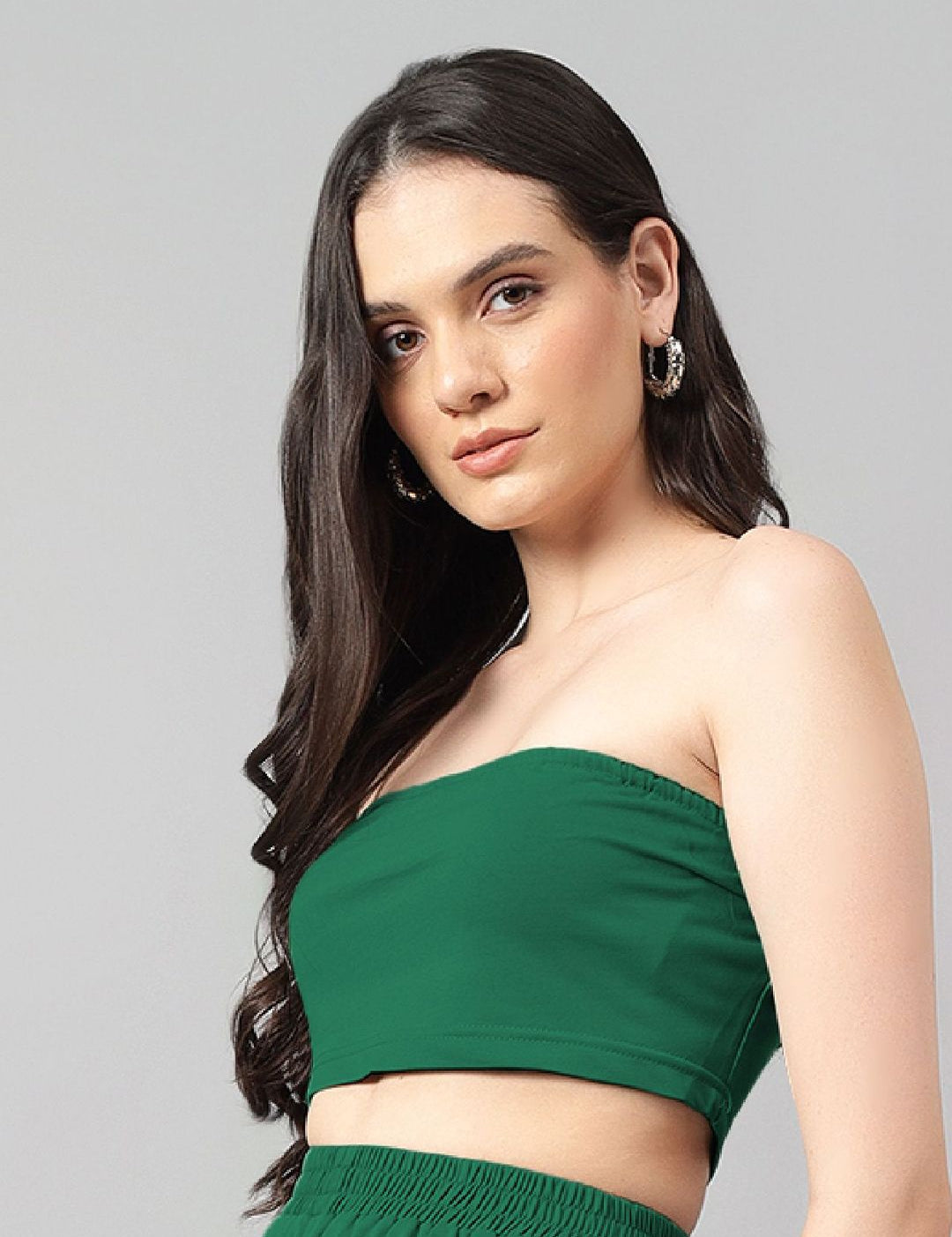 Kotty Green Off-shoulder Crop Top