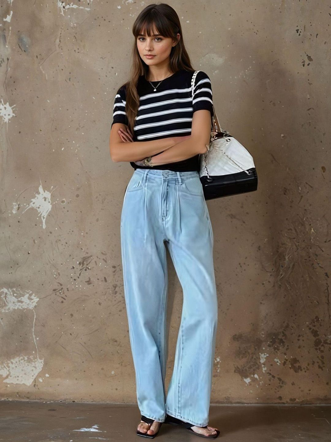 Kotty Women Jean Straight Fit High-Rise Stretchable Jeans