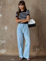 Kotty Women Jean Straight Fit High-Rise Stretchable Jeans