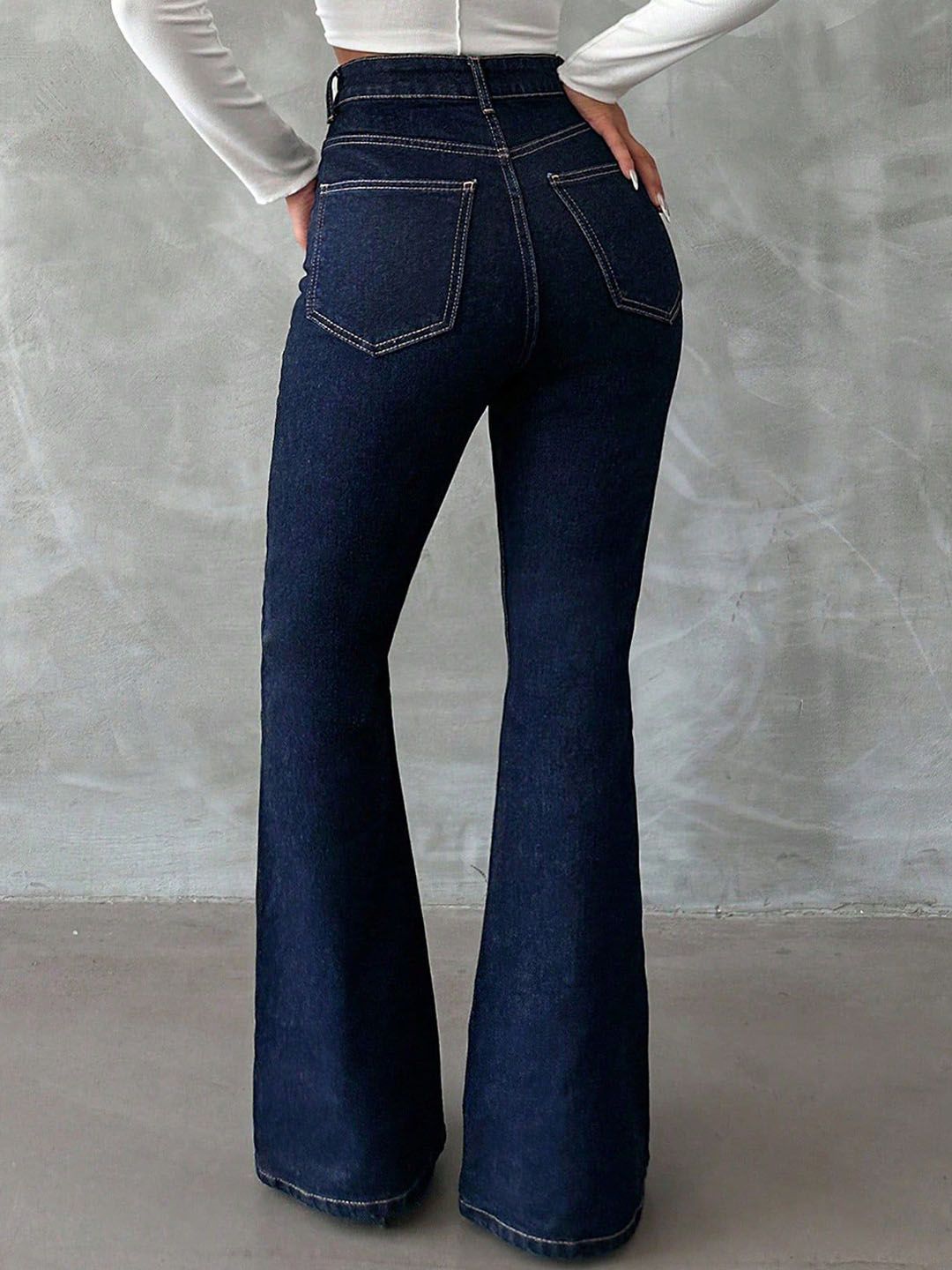 Kotty Women Bootcut High-Rise Cotton Jeans