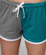 Kotty Women Colourblocked Low-Rise Hot Pants Casual Shorts