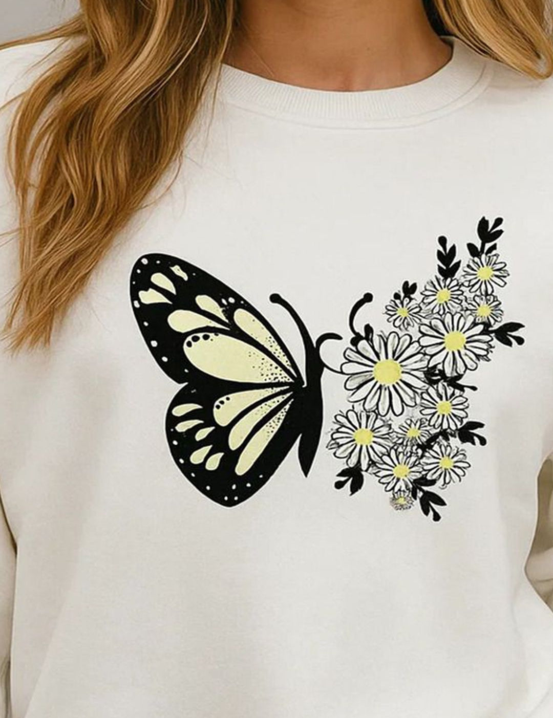 Kotty Women Graphic Printed Long Sleeves Sweatshirt