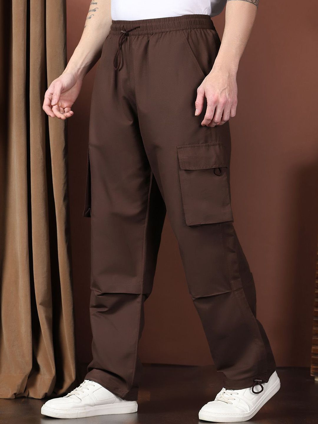Kotty Men Relaxed Easy Wash Cargos Trousers