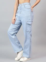Kotty Women Straight Fit High-Rise Stretchable Jeans
