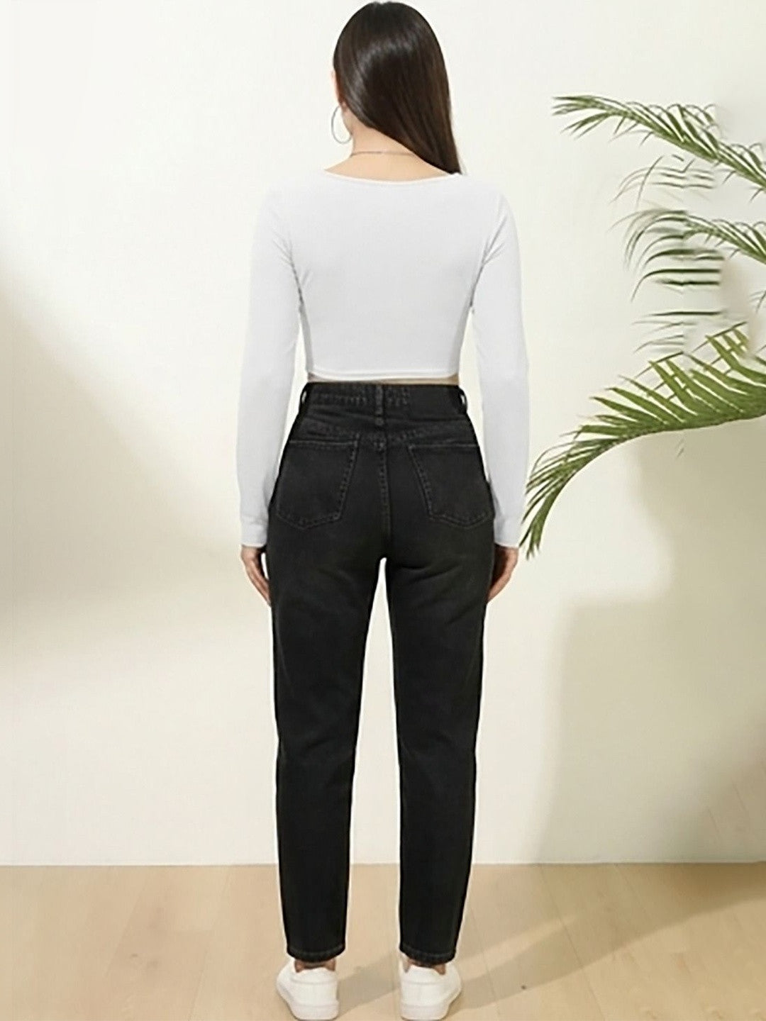 Kotty Top Snow White Women's Crop Long-Sleeve Fashion