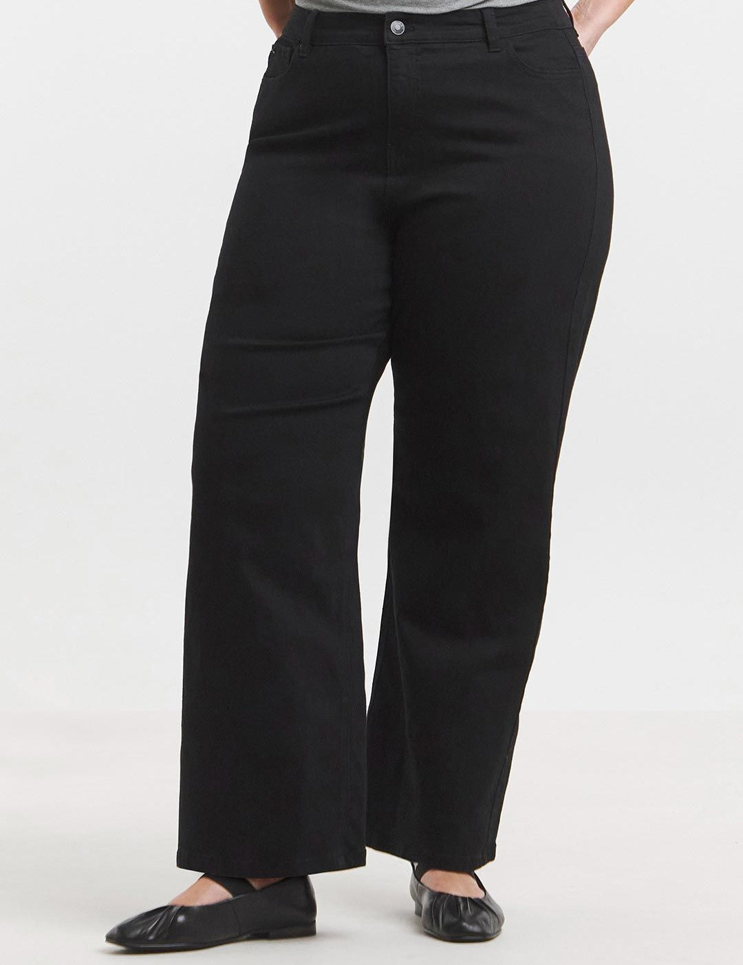 Kotty Women Wide Leg High-Rise Stretchable Denim Jeans