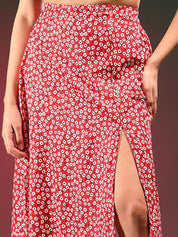  Kotty Printed A-Line Midi Skirts