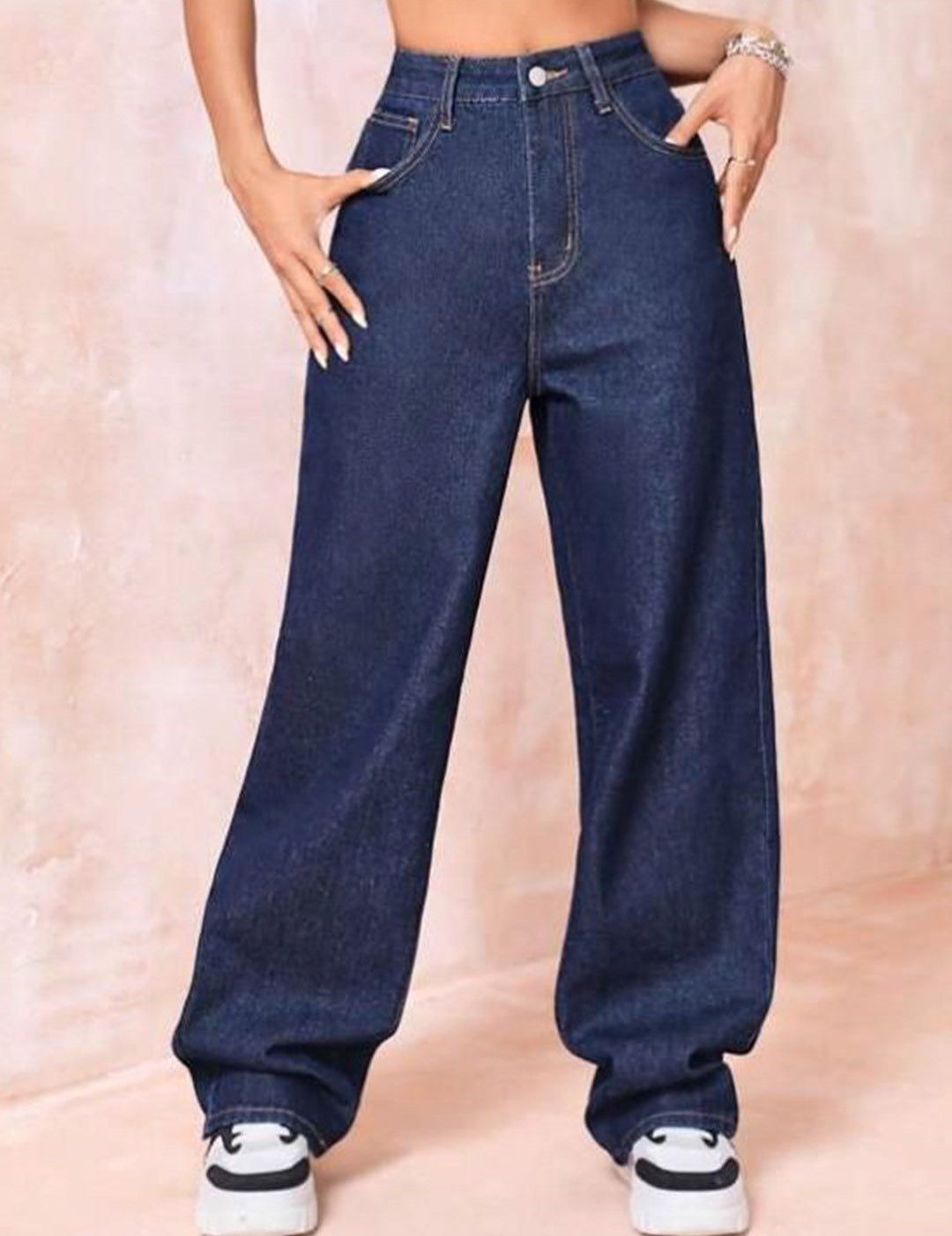 Kotty Women Jean Straight Fit High-Rise Stretchable Jeans