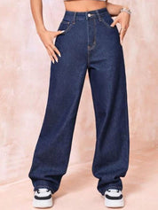 Kotty Women Jean Straight Fit High-Rise Stretchable Jeans