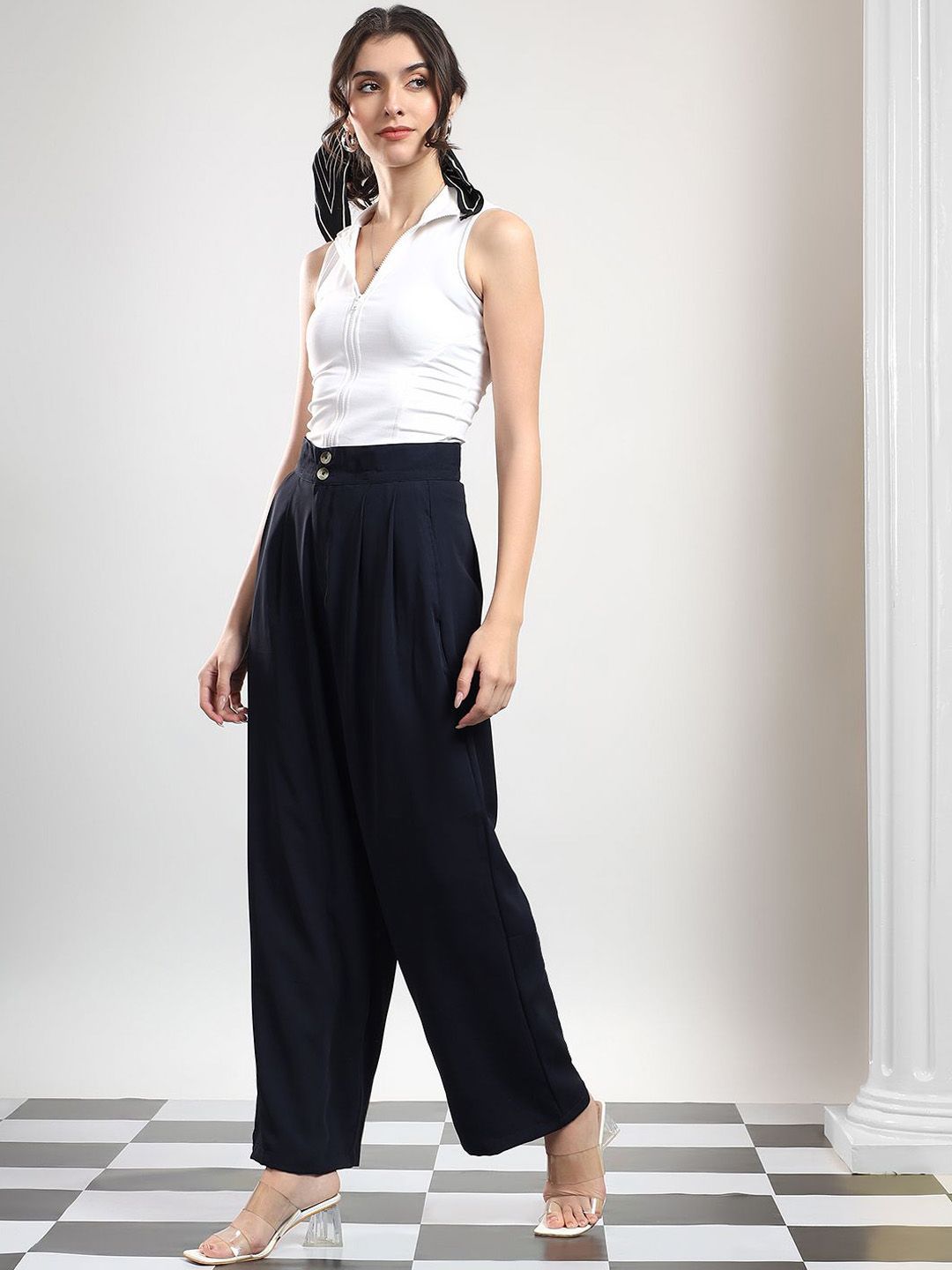 Kotty Women Original Wide Leg High-Rise Trousers