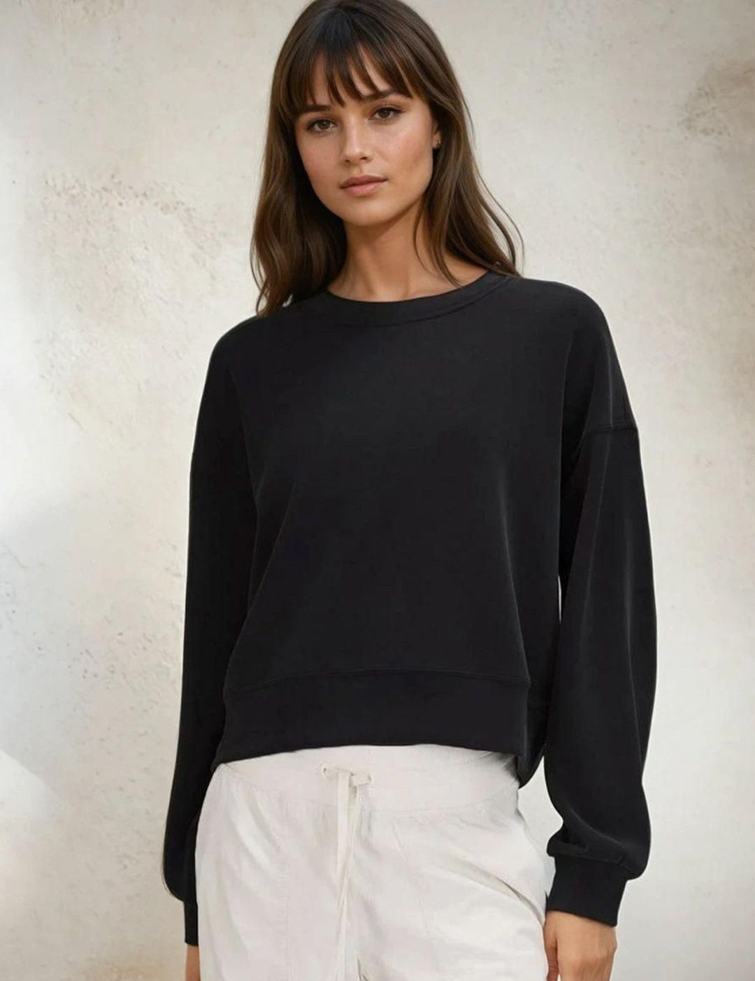 Kotty Women Full Sleeve Solid Sweatshirt