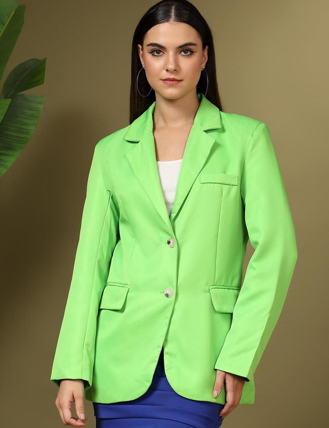 Kotty Notched Lapel Single Breasted Blazer