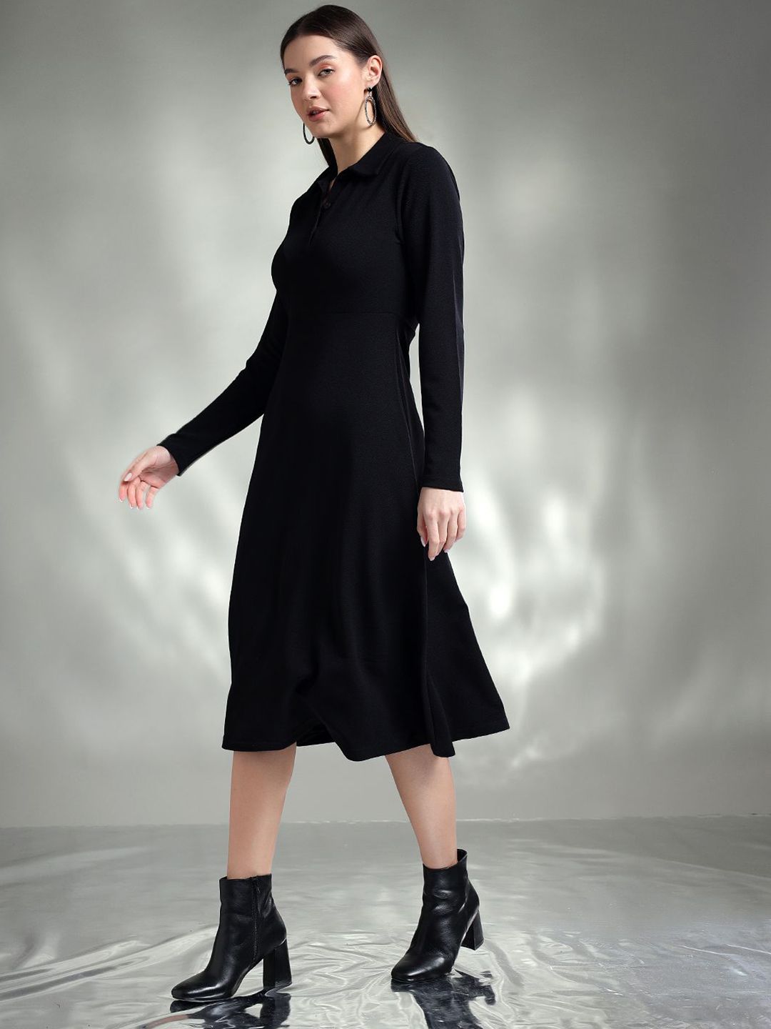 Kotty Women Fit & Flare Midi Dress