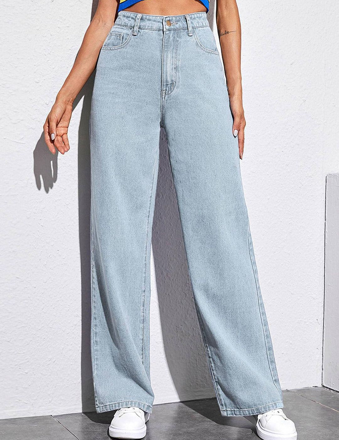 Kotty Women Jean Straight Fit High-Rise Stretchable Jeans