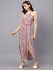 Kotty Women Graphic Printed A-Line Maxi Dress