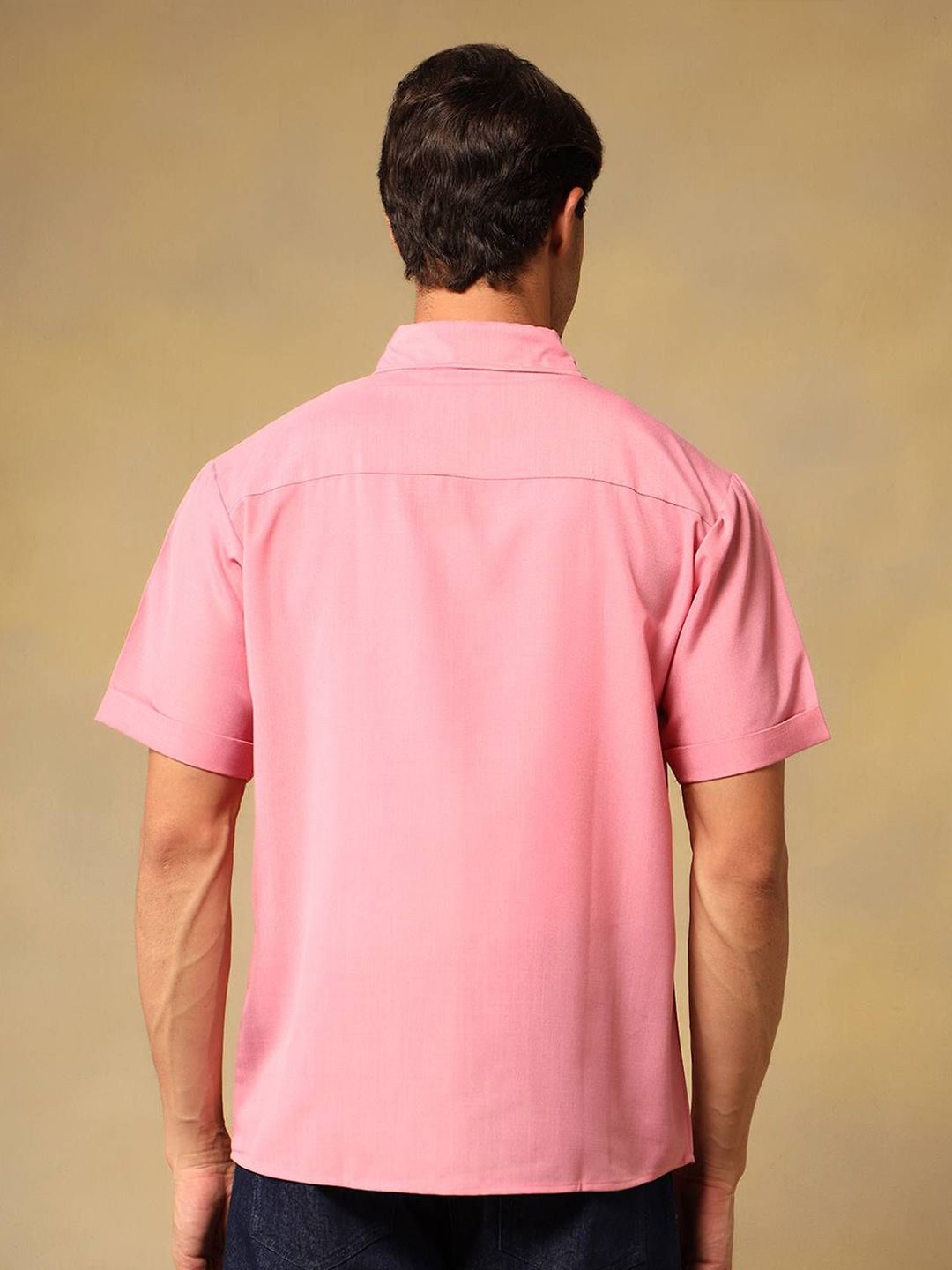 Kotty Comfort Fit Linen Spread Collar Casual Shirt