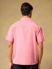 Kotty Comfort Fit Linen Spread Collar Casual Shirt