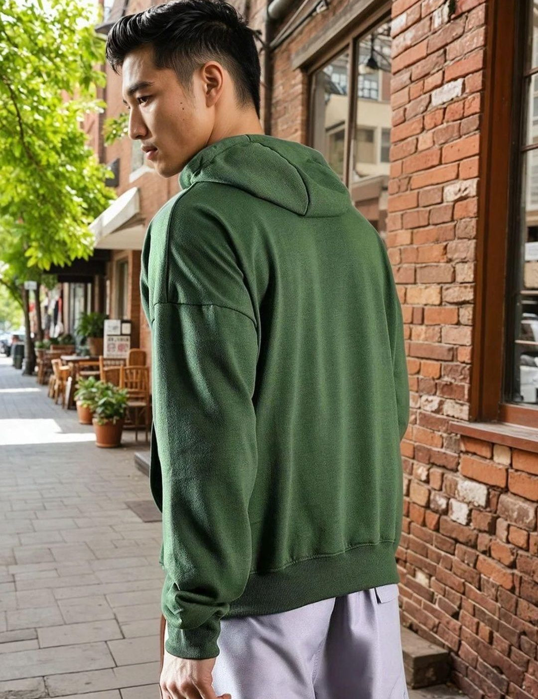 Kotty Hooded Long Sleeves Cotton Pullover