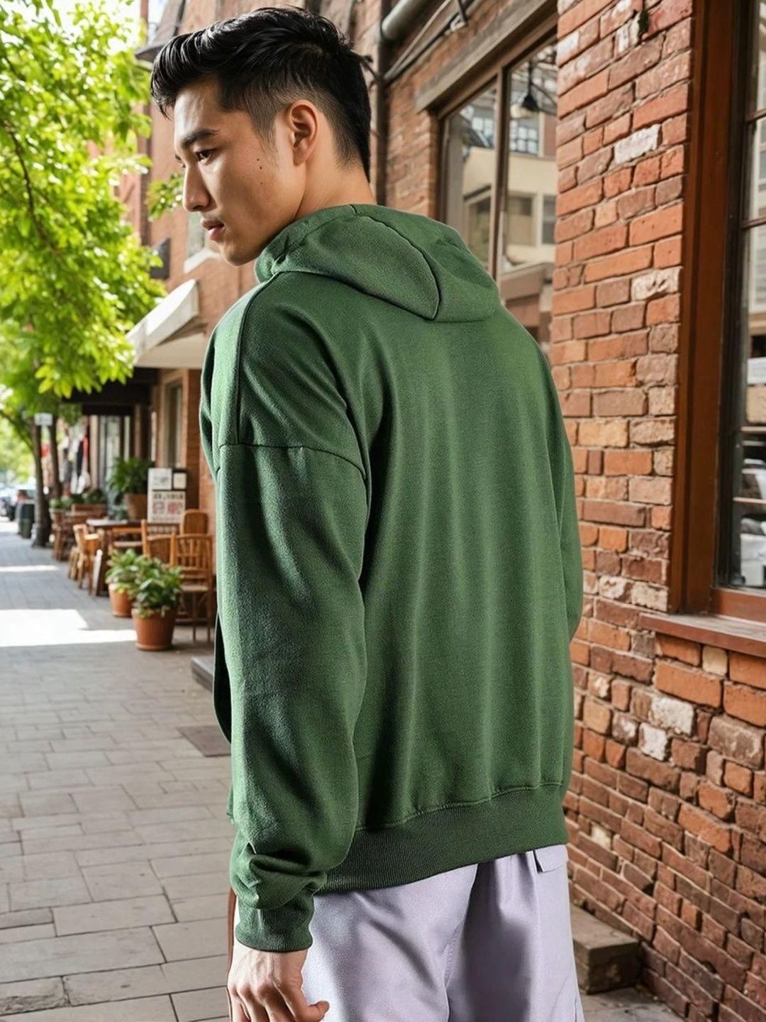 Kotty Hooded Long Sleeves Cotton Pullover