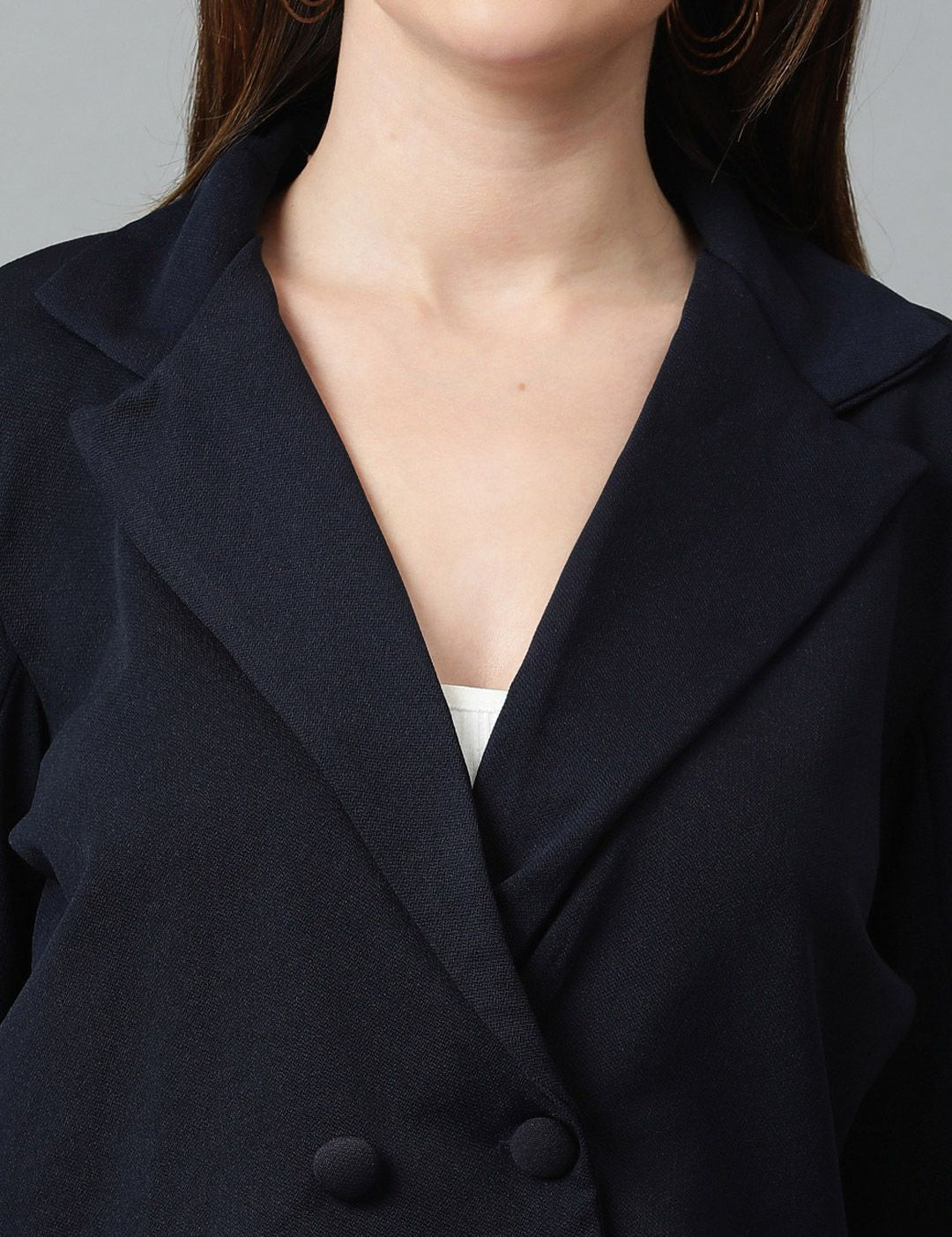KOTTY Basics Double Breasted Crop Blazer