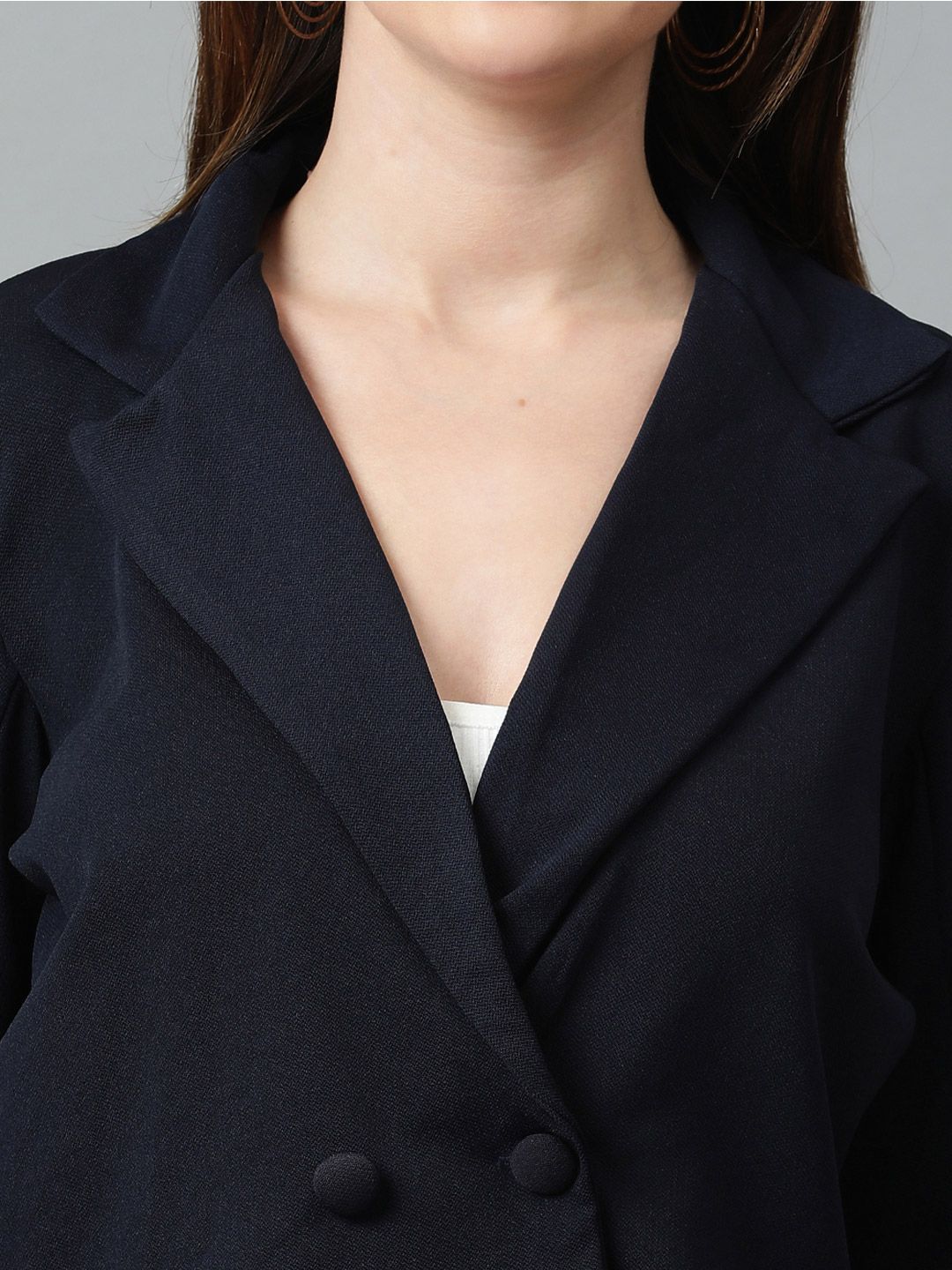KOTTY Basics Double Breasted Crop Blazer