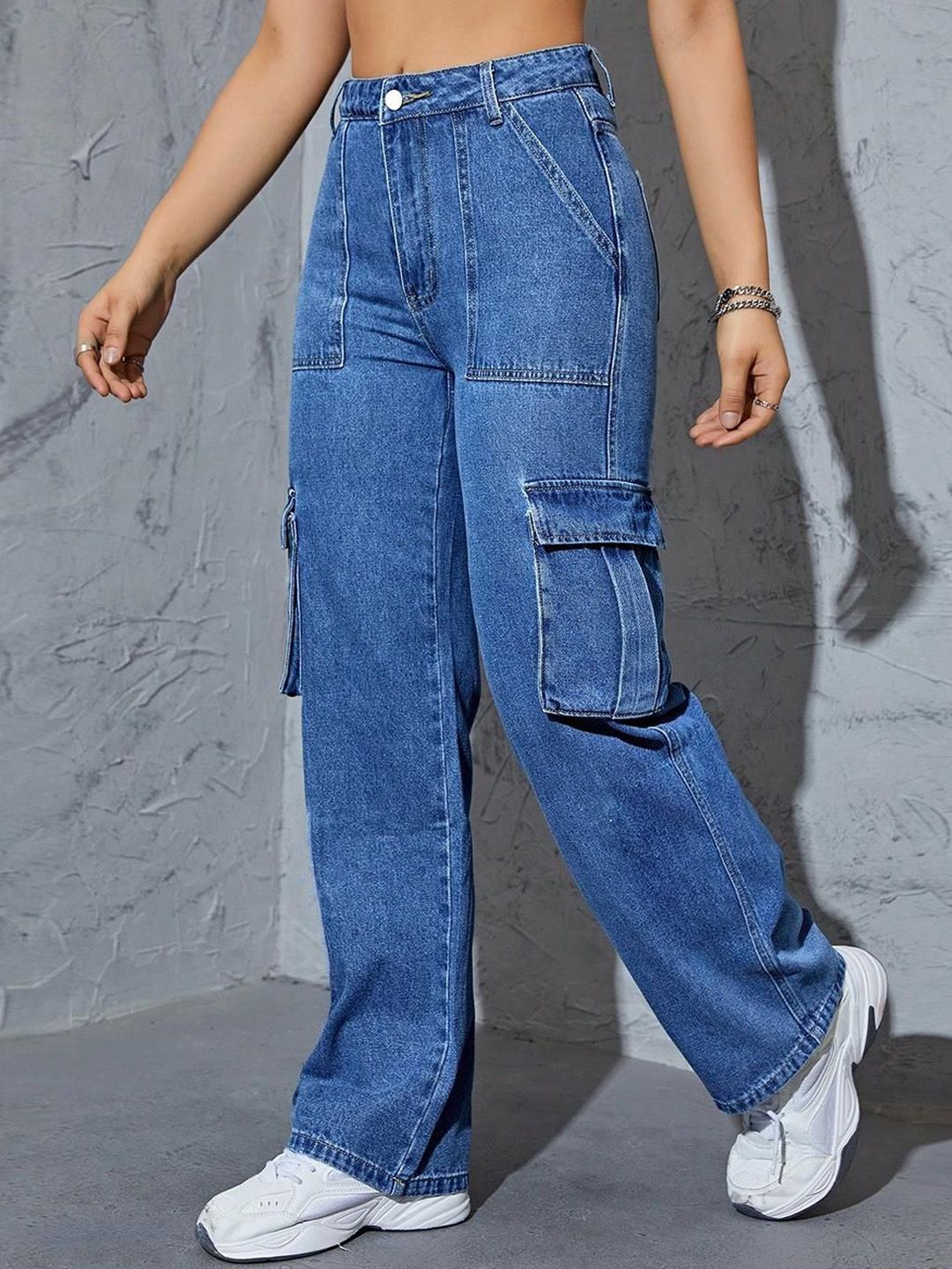 Kotty Women Jean Straight Fit High-Rise Stretchable Jeans